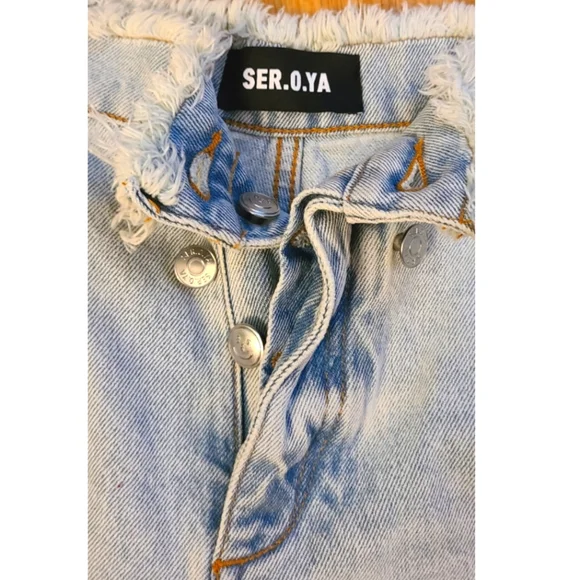 New SER.O.YA Ollie Wide Leg Jean in Coastline Size 32 or 12-14